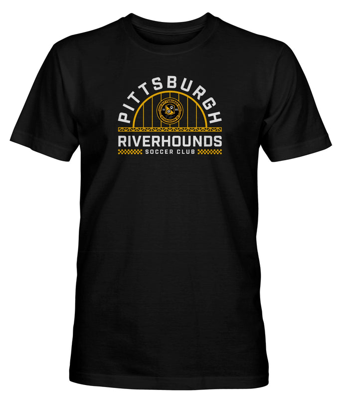Pittsburgh Riverhounds SC Team Arc Cotton T-Shirt - Black