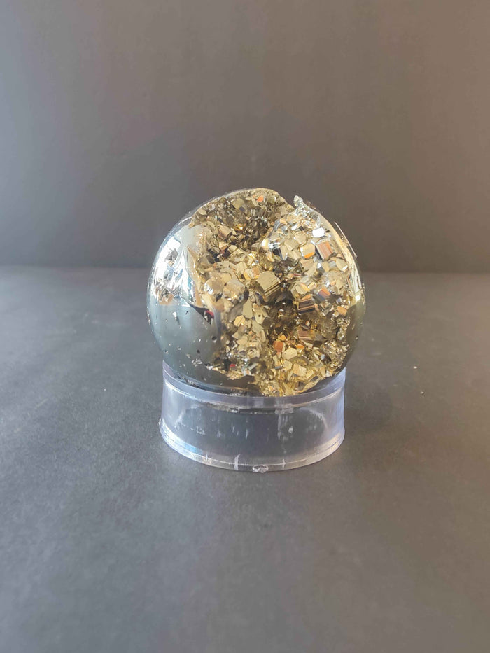 Polished Pyrite Spheres, Eggs, & Hearts - Smokin Resin Company
