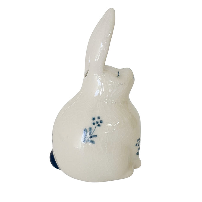 PORCELAIN INCENSE BURNER - Rabbit (White Finish)