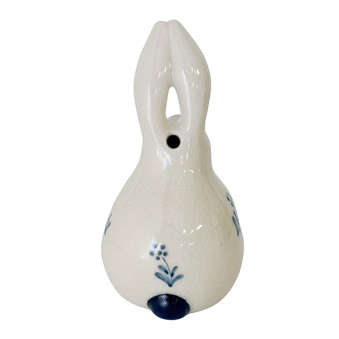 PORCELAIN INCENSE BURNER - Rabbit (White Finish)