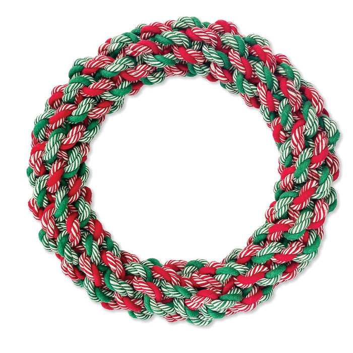 Prestige Pets Prestige CHRISTMAS WREATH ROPE DOG TOY Large 25cm