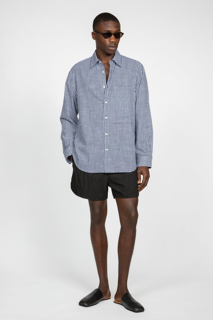 Primary Big Pocket Shirt - Blue Gingham