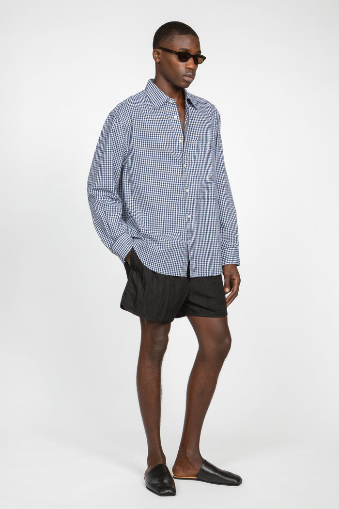 Primary Big Pocket Shirt - Blue Gingham