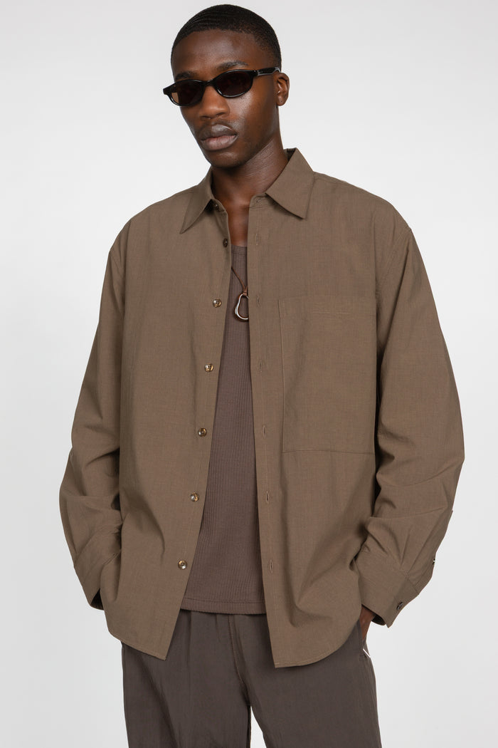 Primary Big Pocket Shirt - Brown