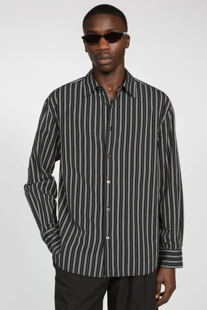 Primary Shirt - Black / Grey Multi Stripe
