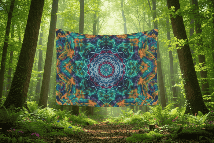 Psychedelic Mandala Wall Tapestry - Smokin Resin Company