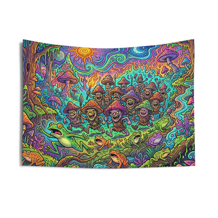 Psychedelic Mushroom People Tapestry - Smokin Resin Company