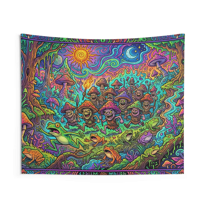 Psychedelic Mushroom People Tapestry - Smokin Resin Company