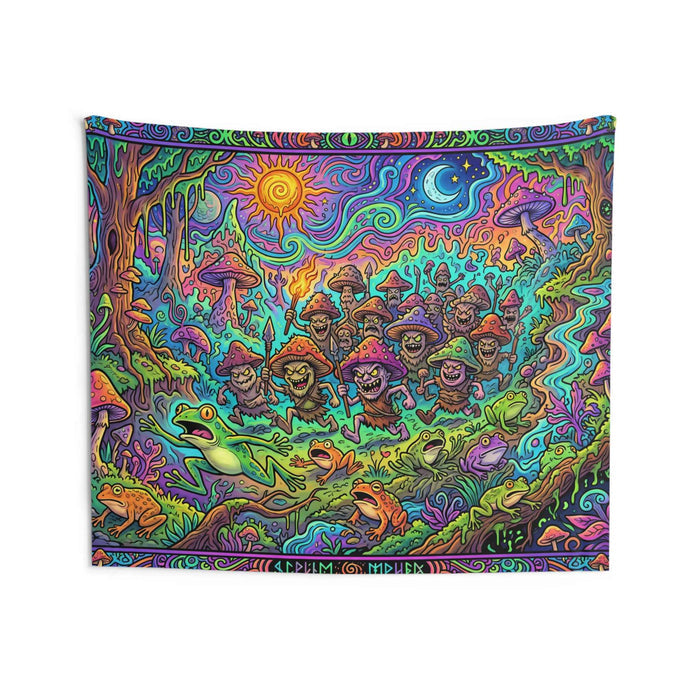 Psychedelic Mushroom People Tapestry - Smokin Resin Company