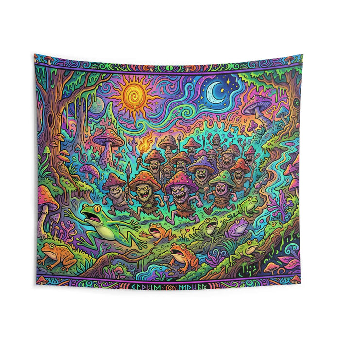 Psychedelic Mushroom People Tapestry - Smokin Resin Company