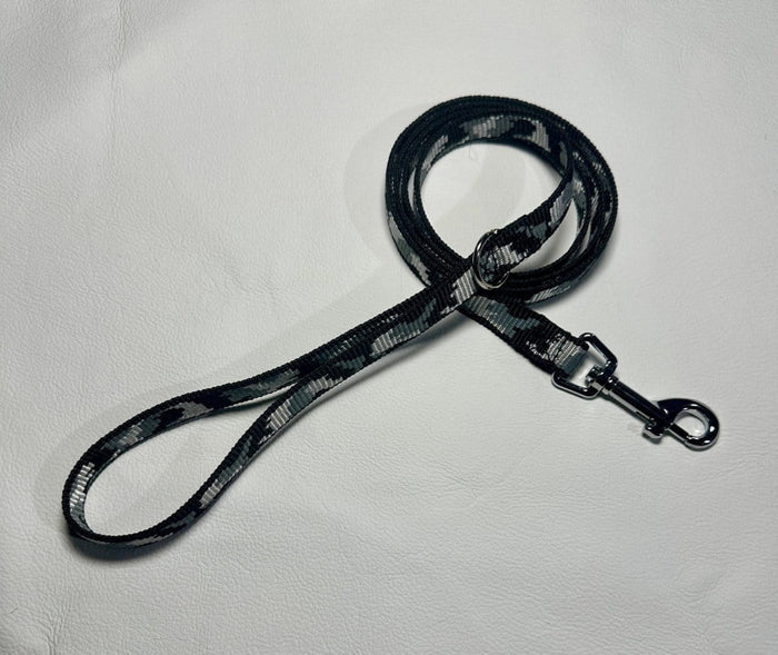 Dogtraining101 Puppy/Small Dog Black Camo 1.2m x 15mm Lead