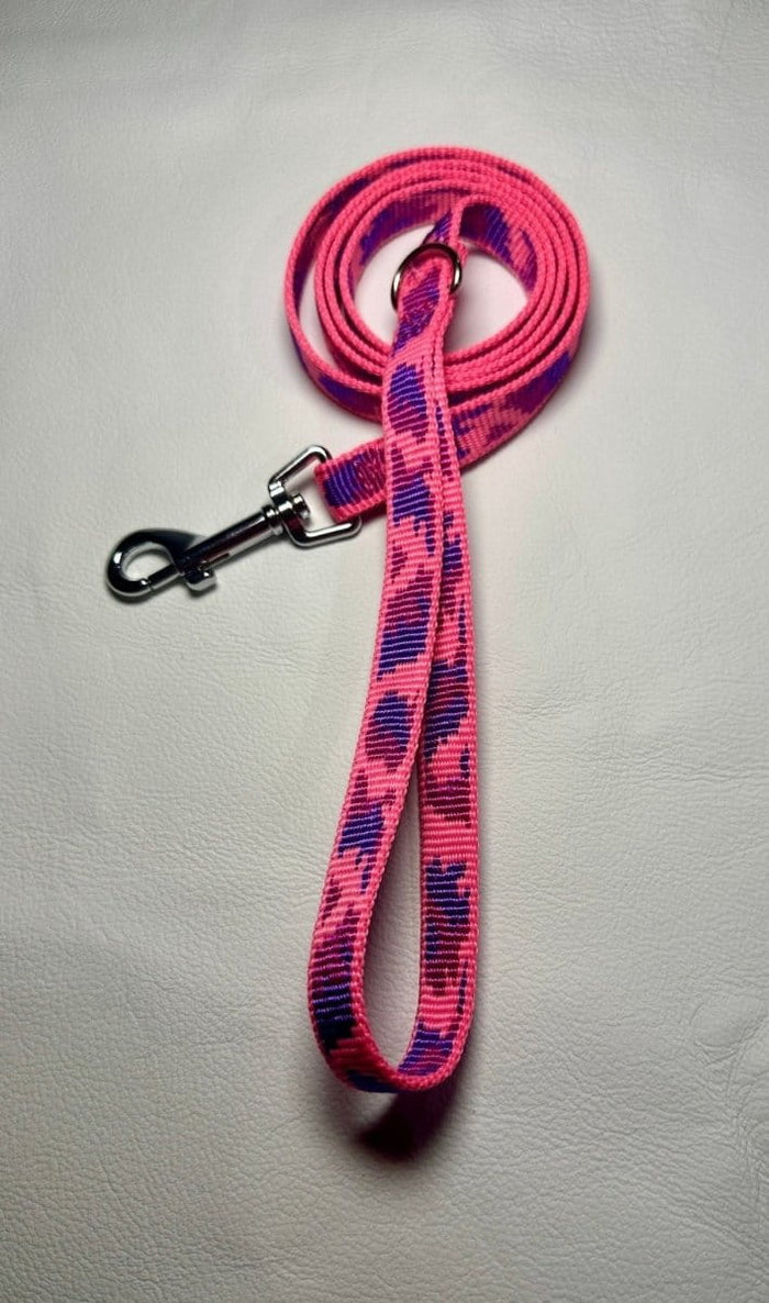 Dogtraining101 Puppy/Small Dog Pink Camo 1.2m x 15mm Lead