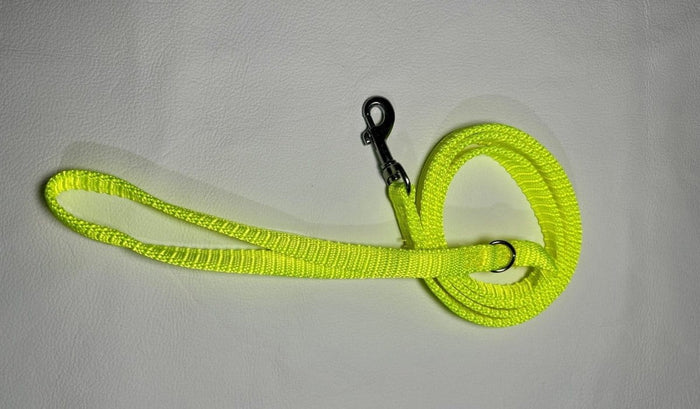 Dogtraining101 Puppy/Small Dog Thick Fluro Yellow 1.2m x 13mm Lead