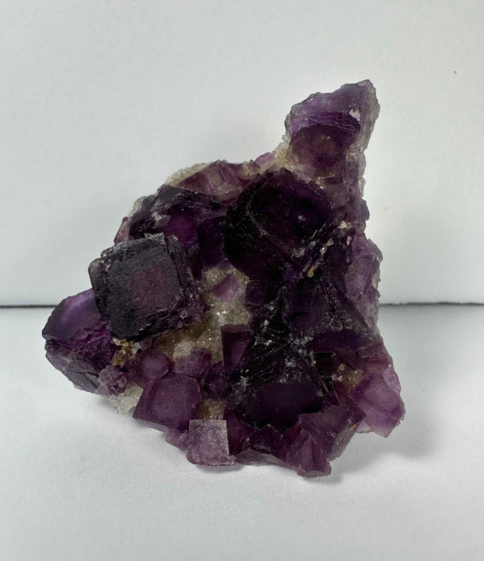 Purple Cubic Fluorite on matrix - Smokin Resin Company