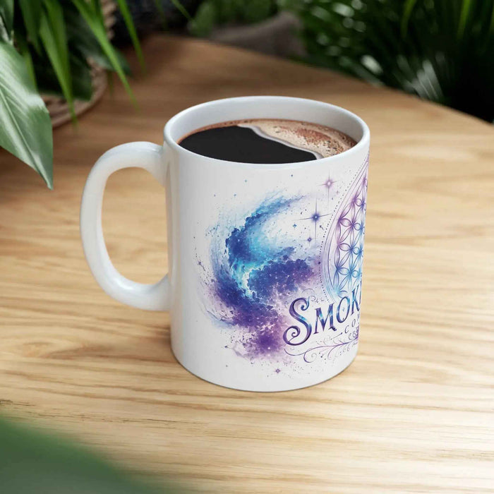Purple Flower of Life Ceramic Mug