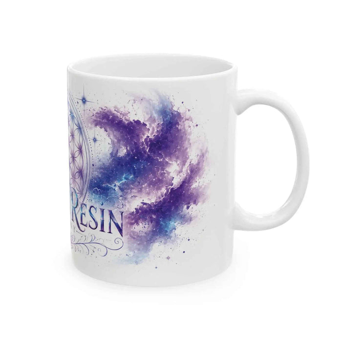 Purple Flower of Life Ceramic Mug