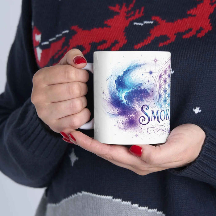 Purple Flower of Life Ceramic Mug