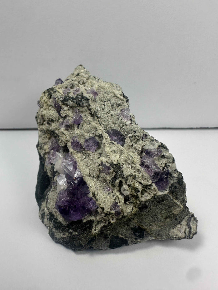 Purple Fluorite Clusters on Matrix - Smokin Resin Company