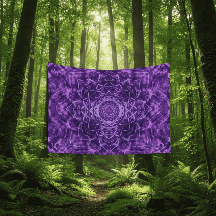 Purple Mandala Wall Tapestry - Smokin Resin Company