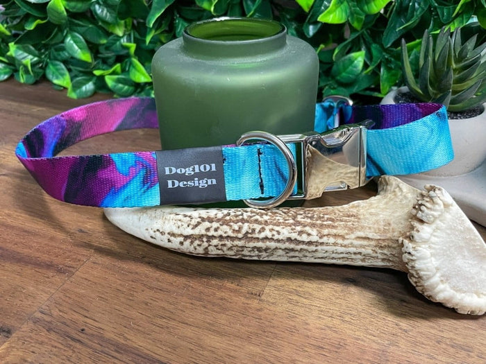 Dogtraining101 Purple Smoke Metal Clip Collar