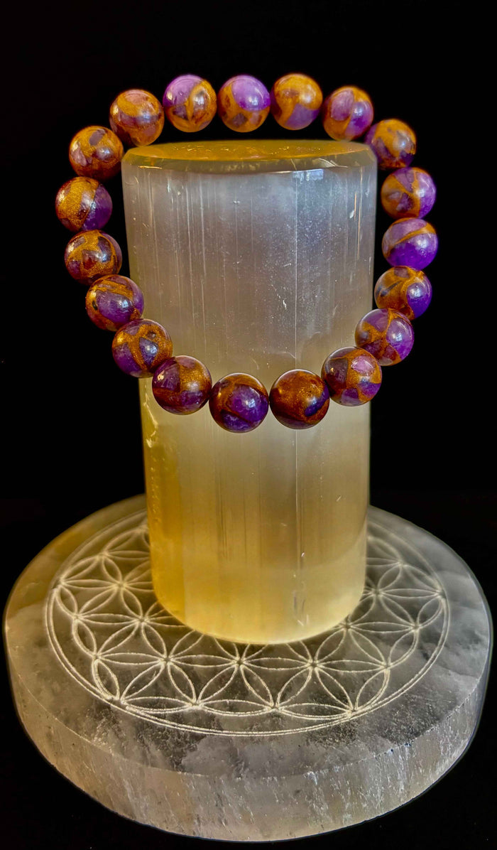 Purple Variscite Impression Bracelet - Smokin Resin Company