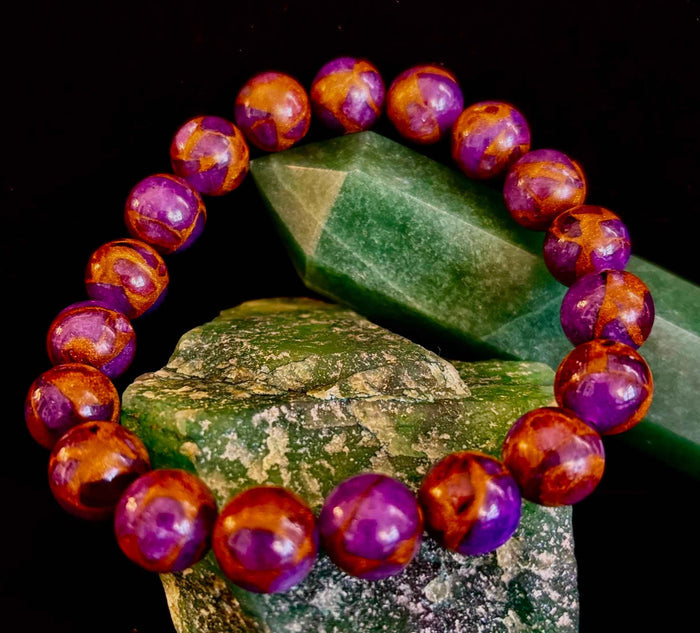 Purple Variscite Impression Bracelet - Smokin Resin Company