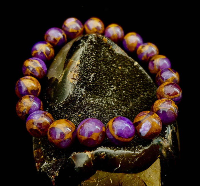Purple Variscite Impression Bracelet - Smokin Resin Company