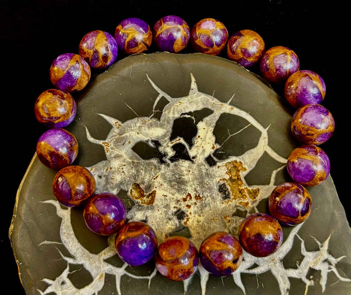 Purple Variscite Impression Bracelet - Smokin Resin Company