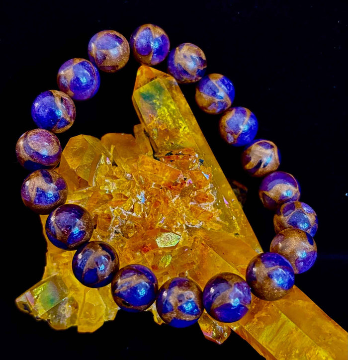 Purple Variscite Impression Bracelet