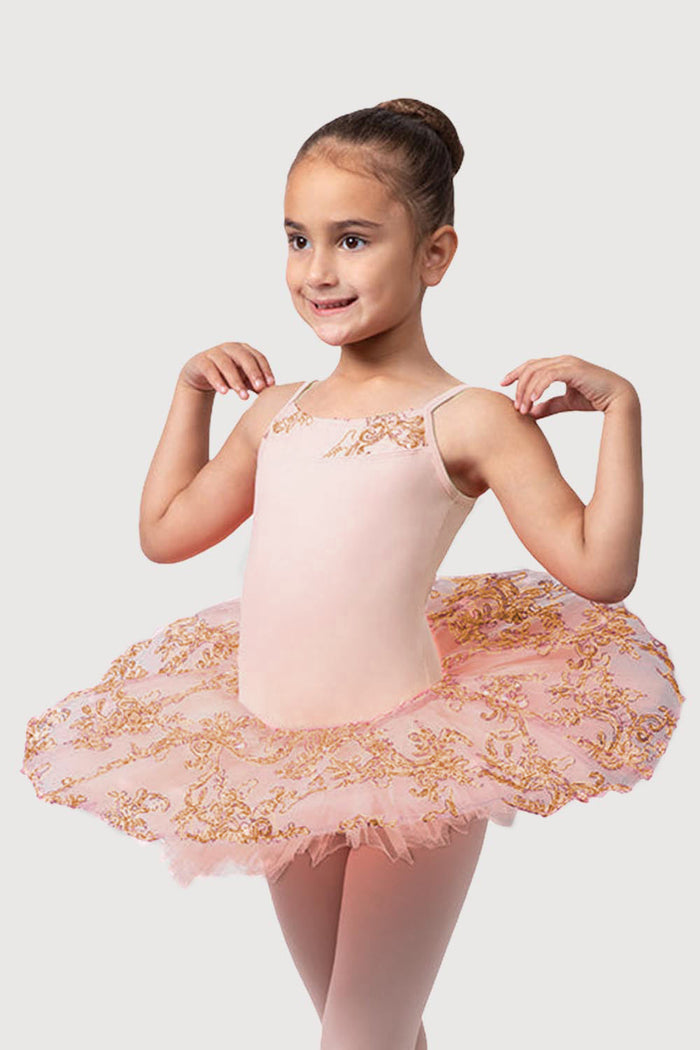 R0820G - Bloch 'Perlaida' Sequin Overlay Girls Tutu Dress
