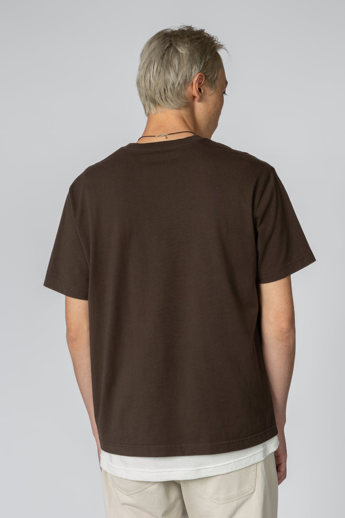 Relaxed Crewneck T-Shirt - Charcoal Brown