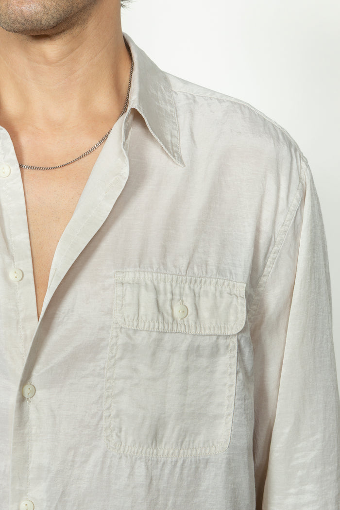 Relaxed Two Pocket Shirt - Oat