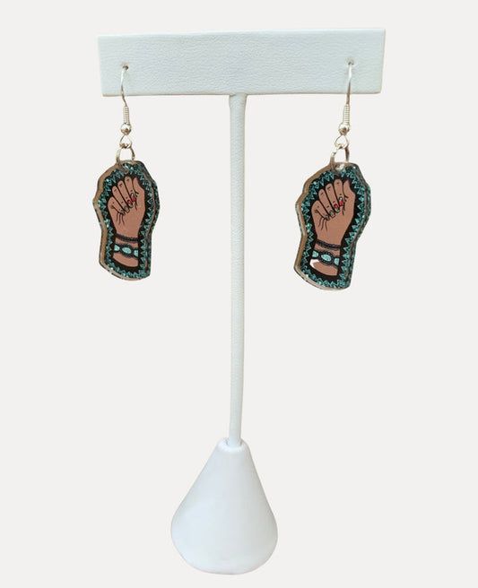 Resist and Inspire - Fist Earrings