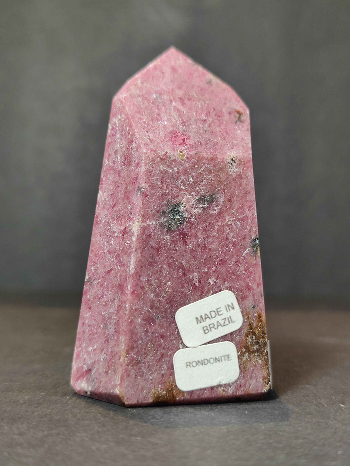 Rhodochrosite Polished Obelisk Tower Sculpture - Smokin Resin Company