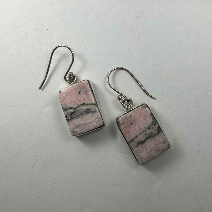 Rhodonite Earrings - Smokin Resin Company