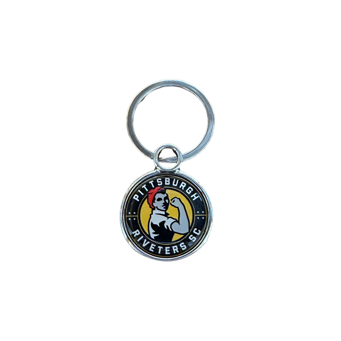 Riveters Keychain Badge