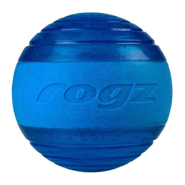 Rogz Rogz Squeekz Ball Blue