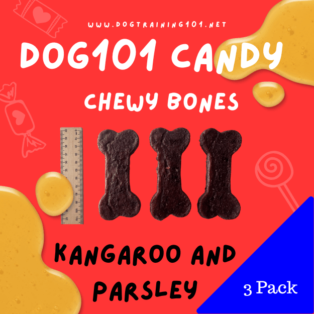 Dogtraining101 Roo and Parsley Chewy Bones 3Pack