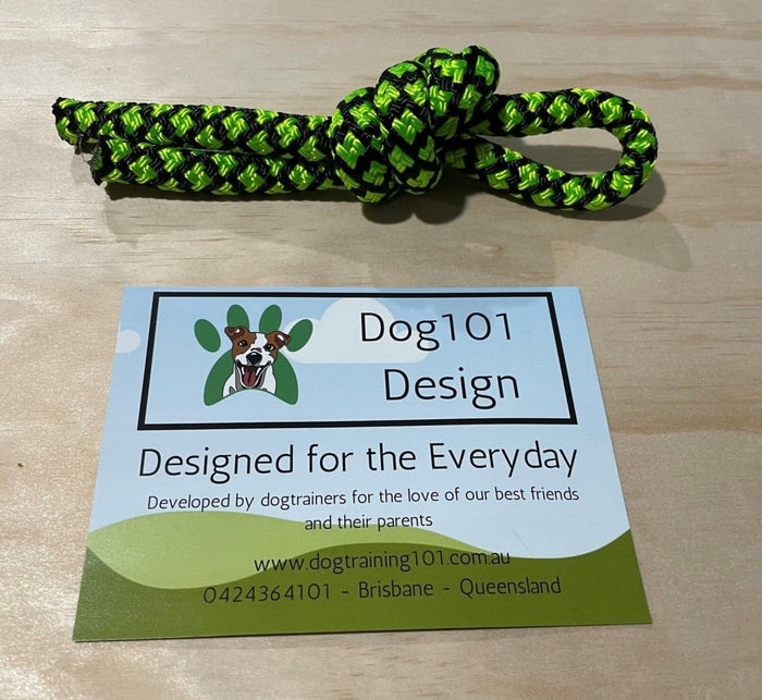 Dogtraining101 Green Rope Toy Version 2