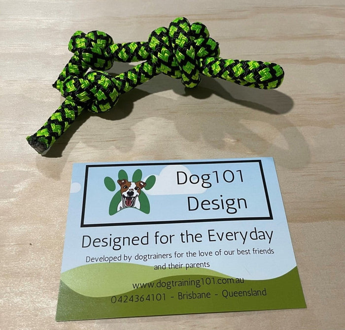 Dogtraining101 Green Rope Toy Version 3