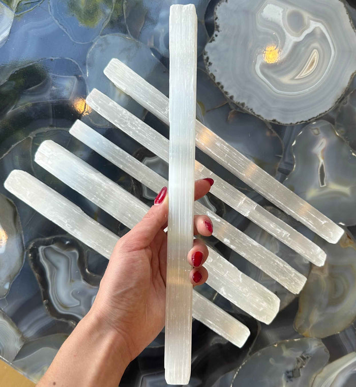 Rough Selenite Bar (M) - Smokin Resin Company