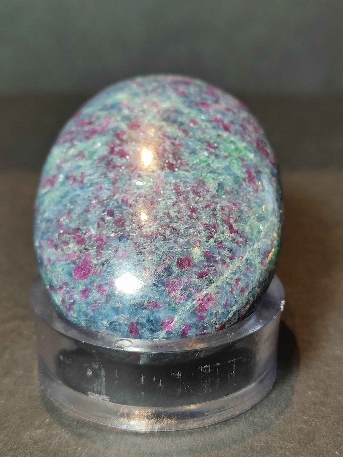 Ruby Kyanite Polished Spheres & Palmstones - Smokin Resin Company