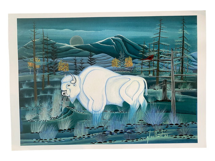 "Sanctuary" print by Mvskoke Artist Gary Colbert