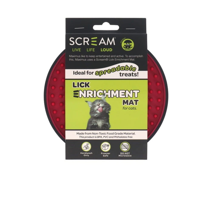 Scream Xtreme Loud Pink Scream LICK ENRICHMENT MAT Round