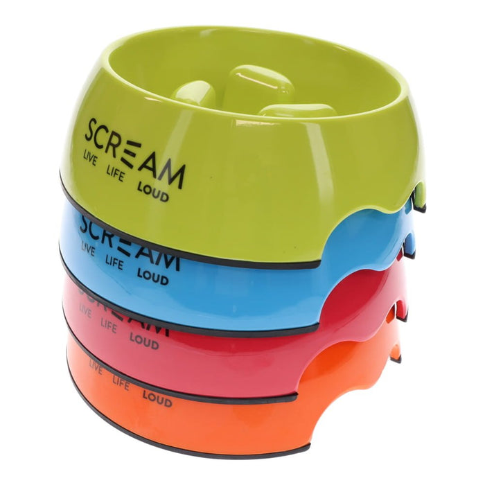 Scream SCREAM Round Slow-Down Pillar Bowl - Loud Blue
