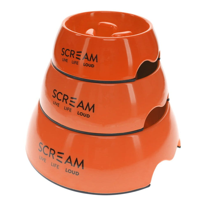 Scream Scream ROUND SLOW-DOWN PILLAR BOWL - Loud Orange