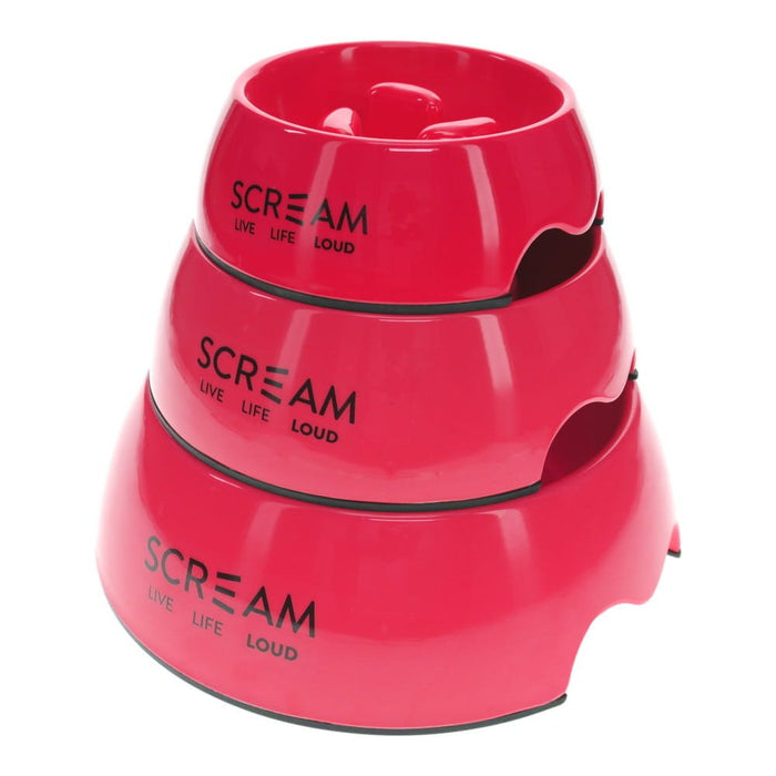 Scream Scream ROUND SLOW-DOWN PILLAR BOWL - Loud Pink