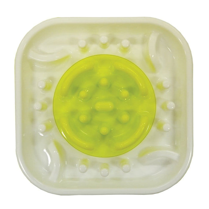 Scream Scream SLOW FEED INTERACTIVE DOG BOWL Loud Green 28x28x7cm