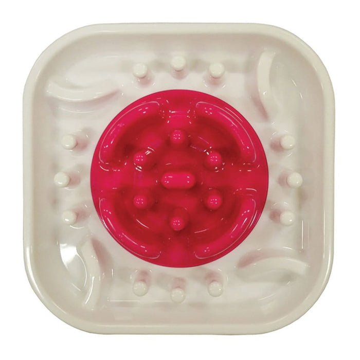 Scream Scream SLOW FEED INTERACTIVE DOG BOWL Loud Pink 28x28x7cm
