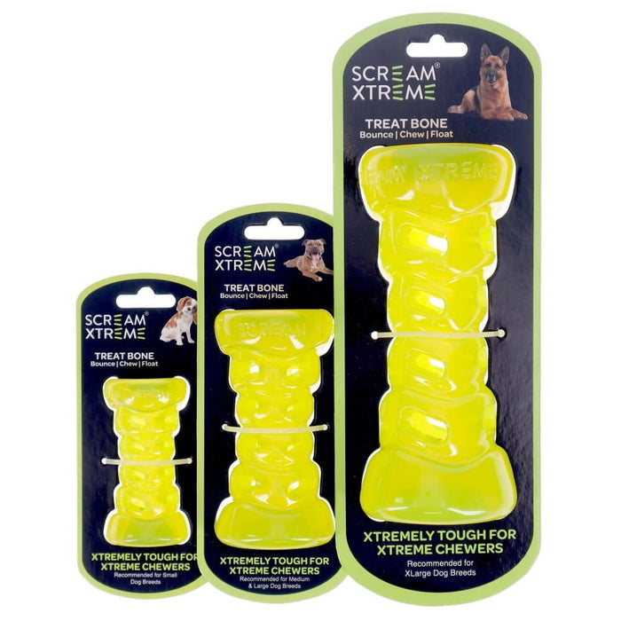 Scream Xtreme Small Scream Xtreme TREAT BONE - Loud Green